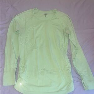 Athleta Women's Fitted Green Long Sleeve Top